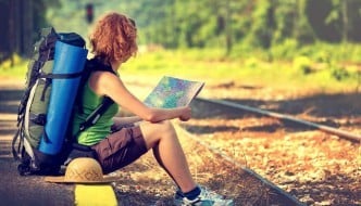 Experiencing the journey travelling by train