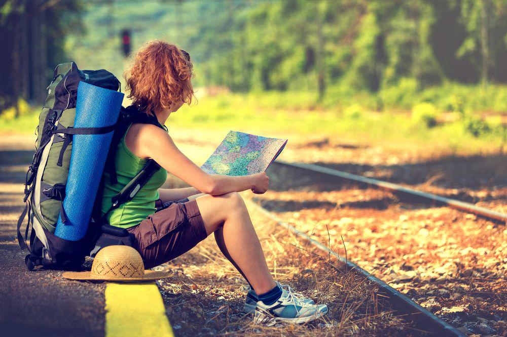 Experiencing the journey travelling by train